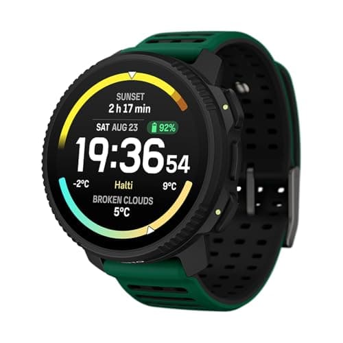 Image of SUUNTO Vertical 2 GPS Sport Watch, Bright AMOLED Touchscreen with Rugged Design, Built-in LED Flashlight, 20-Day Battery Life, Offline Maps, Trusted Navigation, 115+ Sport Modes (Pine Green)