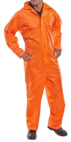Image of NYLON B-DRI COVERALL ORANGE M