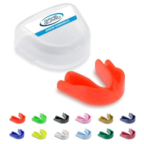 Image of GAME GUARD Sports Mouthguard – Easy Fit Boil & Bite Gum Shield for Kids/Junior (Age 8+) – Mouth Guard for Rugby, Hockey, GAA – Ideal for Schools and Clubs (Red)