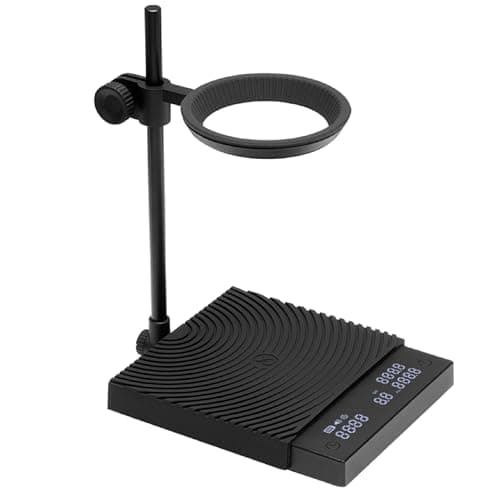 Image of TIMEMORE Black Mirror DUO, Digital Coffee Scale with Dual Weight Display, Detachable Stand with Dripper Ring, 2kg/0.1g, Multifunctional Coffee Scale with Auto-Timer, Black