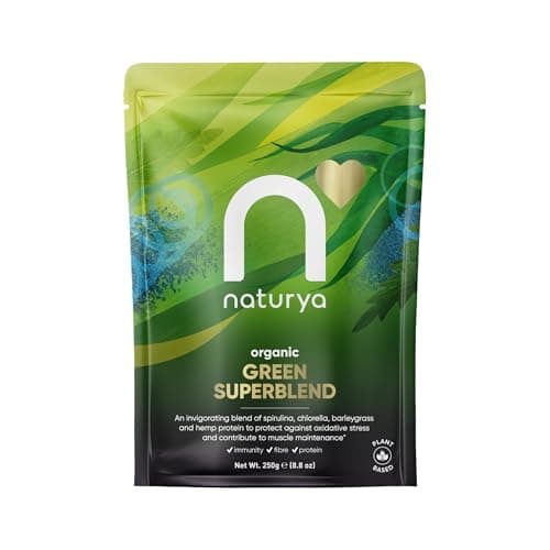 Image of Naturya | Organic Green Superfood Powder Blend 250g | Alkaline, Vegan, Gluten-Free Superfood Powder
