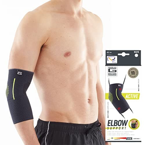 Image of Neo-G Elbow Support for Tennis, Golf, Sports, Tendonitis, Joint Pain Relief - Tennis Elbow Brace - Golfers Arm Support - Multi Zone Elbow Compression Sleeve - Breathable, Lightweight –XL