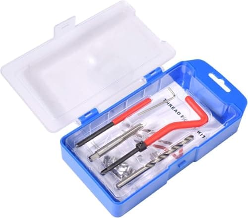 Image of Alltooetools M7 X 1.0mm Thread Repair Tool Kit, Metric Helicoil Kit with HSS Drill Bit, 20PC Wire Thread Inserts