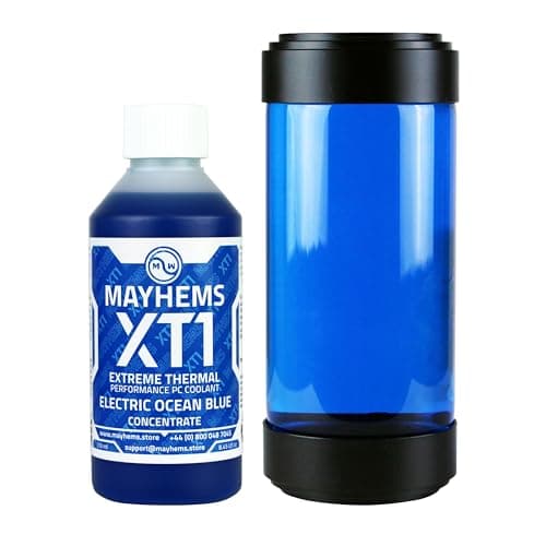Image of Mayhems - XT1 Concentrate PC Coolant - Computer Water Cooling Fluid - Liquid Cooling, Thermal Performance Series, 250 ml, Electric Ocean Blue