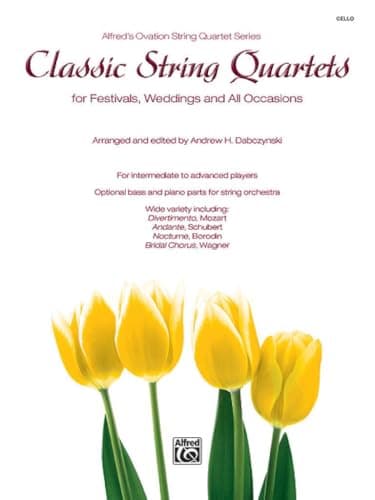 Image of Classical String Quartets Cello: For Festivals, Weddings, and All Occasions (Alfred's Ovation String Quartet Series)