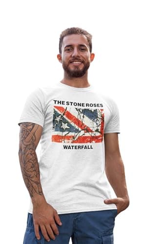 Image of Roses T-Shirt - Waterfall Single Cover Image in White – Officially Licenced