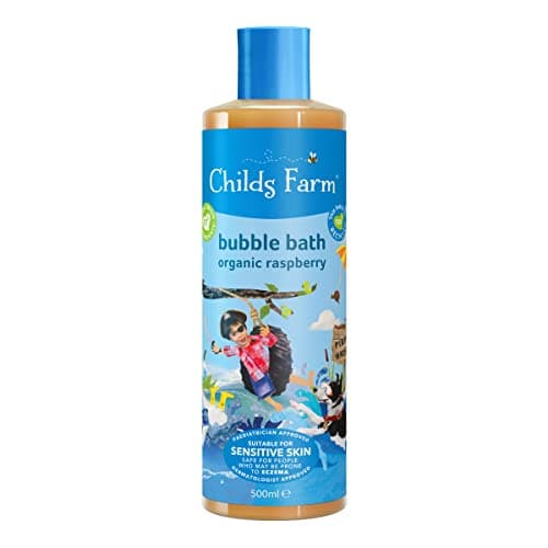 Image of Childs Farm | Kids Bubble Bath 500ml | Organic Raspberry | Gently Cleanses & Soothes | Suitable Dry, Sensitive & Eczema-Prone Skin