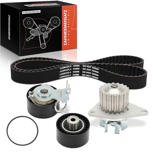 Image of Frankberg Timing Belt Set Timing Belt Water Pump Petrol Compatible with 206 SW 2E/K 1.4L 2003-2008 207 WA WC 1.4L 2006-2013 C3 I FC FN 1.4L 2003-2010 C4 Coupe LA 1.4L 2004-2011