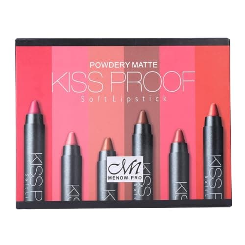 Image of Qukaim Cosmetic Lipstick 6Pcs Set Kiss-Proof Matte Long Lasting Lipsticks, Makeup Cosmetics Beauty Tools for All Skin Tones, Variety of Shades