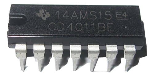 Image of TEXAS INSTRUMENTS CD4011BE NAND Gate, 4 Gate, 2 Input, 6.8 mA, 3V to 18V, DIP-14 (1 piece)