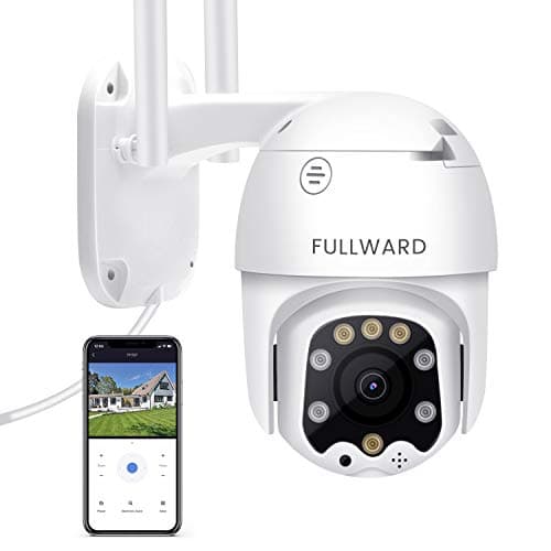 Image of FULLWARD 4MP Wireless Outdoor Security Camera with Human AI Motion Detection, PTZ Dome, 2.4G WiFi 6, Smart Night Vision, 2-Way Audio, IP66 Waterproof