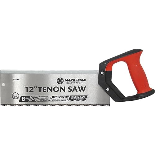 Image of 12" Heavy Duty Tenon Saw - Hand Tool, DIY, Wood | Trees, Garden, Cutting Blade Inch Multi Purpose | Razorsharp Quality Precise Cutting Gardening