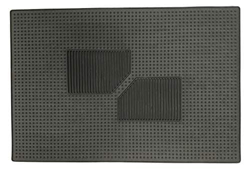 Image of Streetwize AS1 Single Rectangular Rubber Mats 50cm x 35cm | Car Mats, Front & Rear Foot Wells, Garage, Home Use, Easy to Clean