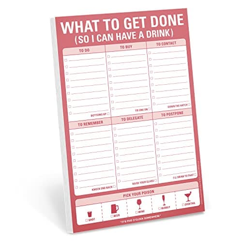 Image of Knock Knock 12282 What to Get Done (So I Can Have a Drink) Pad