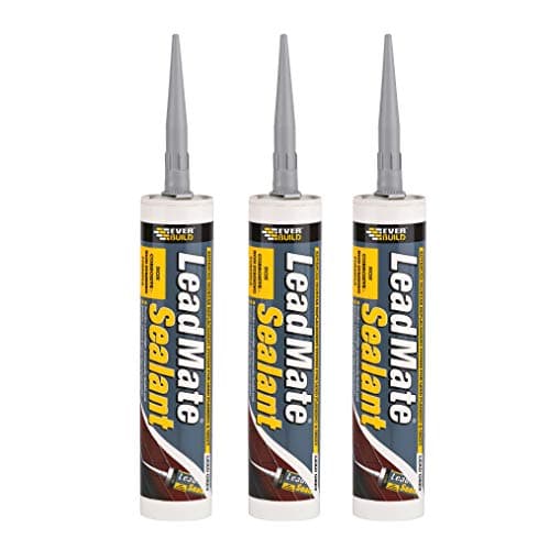 Image of Everbuild 3 X LEAD Lead Mate Sealant 310 ml - Grey