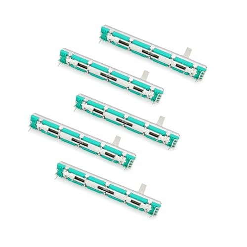 Image of JZK 75mm B103 10K Ohm Double Linear Slide Potentiometer, B10K Mixer Fader With Double Straight Slide