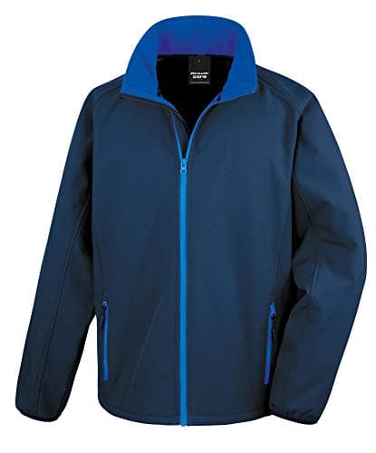 Image of Result Core R231M Printable softshell jacket - Navy/Royal 3XL Blank Plain