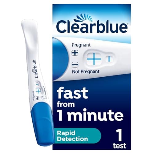 Image of Clearblue Pregnancy Test, Rapid Detection, Result As Fast As 1 Minute, 1 Test, Easy At Home Testing, Packaging May Vary