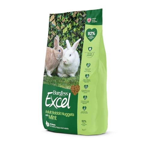 Image of Burgess Excel Nuggets with Mint Adult Rabbit Food, 10 kg