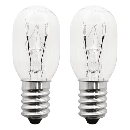 Image of kanta 220-240V 15W T20 Single Tungsten Lamp E14 Screw Base Refrigerator Bulb, Pack of 2, Warm White