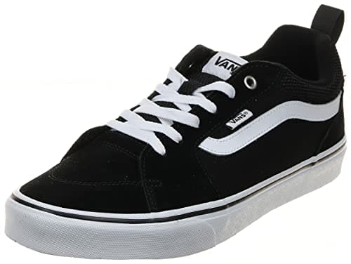 Image of Vans Mens Size 14, Filmore Sneaker Black & White Suede & Mesh Canvas Lace Up Shoes, Low Top Men's Trainers, Lightweight Men's Shoes Active Wear Range (14 UK)