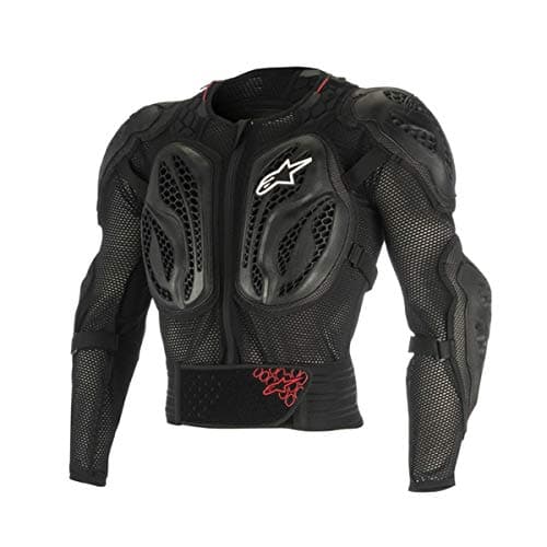 Image of Alpinestars 6506818-13-M Men's Bionic Action Motorcycle Protection Jacket, Black/Red, Medium