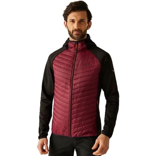 Image of Regatta Mens Andreson Hybrid Quilted Jacket Water Repellent Insulated Walking Coat