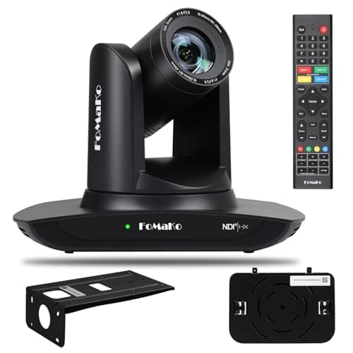 Image of FoMaKo NDI Camera AI Auto Tracking HDMI 30x Optical Zoom IP USB3.0 HDMI PTZ Camera for Church Services Worship Education, PoE 1080P60 FMK30UH NDI