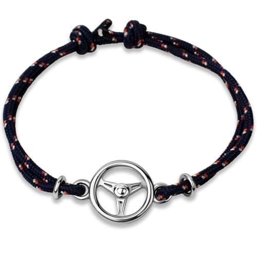 Image of Ernestine - Adjustable stainless steel car bracelet - car gift idea for men and women - car sport bracelet - gift for men Christmas birthday Father's Day - sports jewellery, Taille unique, Metal