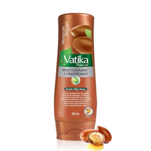 Image of Vatika Naturals Multivitamin Enriched Argan Conditioner 200ml | The goodness of argan oil & soybean oil | Blended with vital multivitamins | For naturally soft, shiny hair, (Pack of 1)