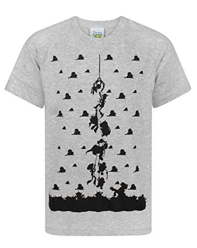 Image of Disney Toy Story T-Shirt for Kids The Claw Characters Top for Boys 7-8 Years Grey