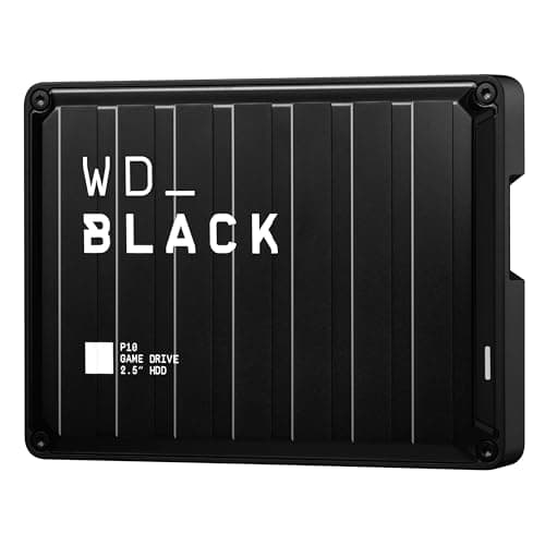 Image of WD_Black P10 6TB Game Drive, Portable External Hard Drive, Speeds Up to 130 MB/s, Works With Console, PC, Playstation, Xbox, Save Up to 125 games, Portable Game Drive, Black