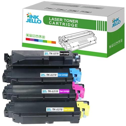 Image of Inkjello Compatible Toner Cartridge Replacement for Kyocera ECOSYS M6230cidn M6630cidn P6230cdn TK5270 Black Cyan Magenta Yellow 4-Pack