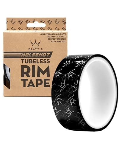 Image of Peaty’s Holeshot Tubeless Rim Tape - 10 Metre Roll, High-Strength Adhesive Bike Protection Tape, Air-Tight Seal, Puncture Resistant & Semi-Transparent for MTB, Road & Gravel Bike Tubeless Setup - 37mm