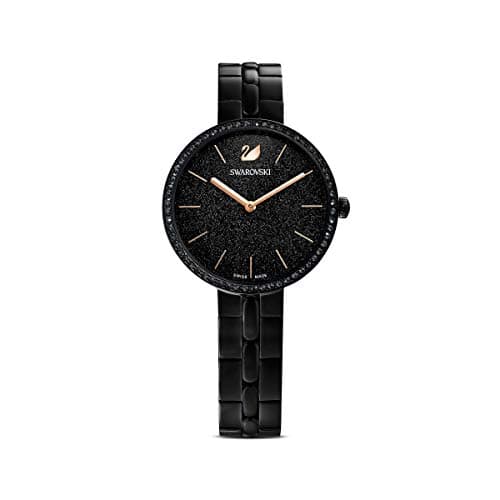 Image of Swarovski Cosmopolitan watch, Metal bracelet, Black, Black PVD