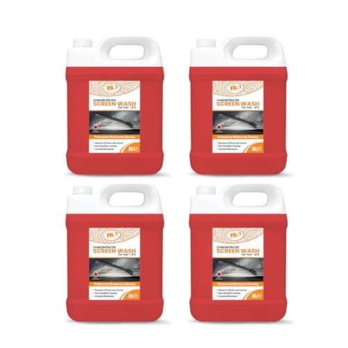 Image of FILO Apple Car Screenwash 4x 5L – Concentrated car windscreen washer fluid Works to -4°C – screen wash for cars Prevents Freezing, Clears Dirt, Rain Repellent for Safer Driving