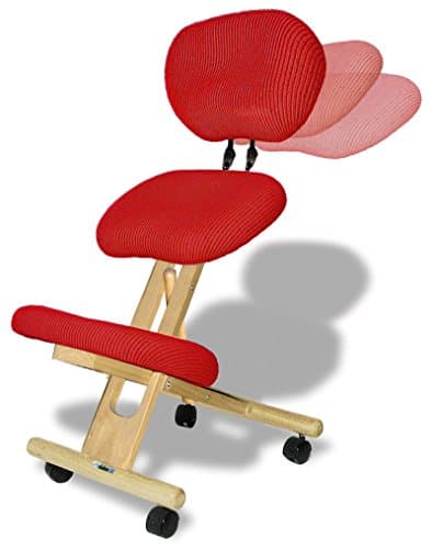 Image of cinius Professional kneeling ergonomic chair with back, in several colours