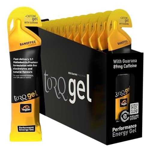 Image of TORQ Running Gels with Electrolytes - 2:1 Maltodextrin: Fructose for Endurance Sports & Optimal Performance | Energy Gels for Running, Cycling & Marathons - 30g Carbs Per Gel | Banoffee 15