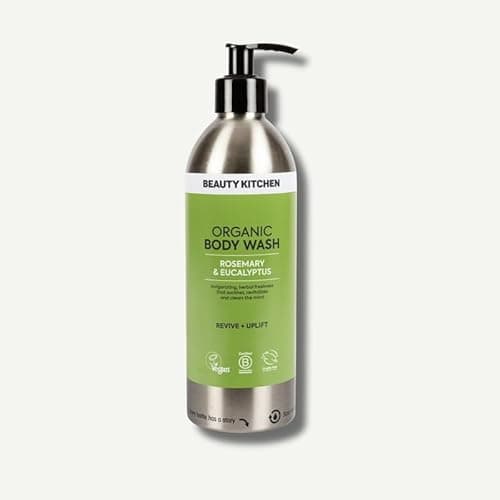 Image of Beauty Kitchen - Organic Castile Body Wash – Rosemary and Eucalyptus Essential Oils for Uplifting Daily Cleansing – Vegan, Natural and Sulphate-Free Formula – 500ml