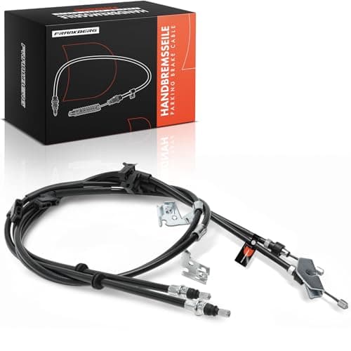Image of Frankberg Handbrake Cable Handbrake Cable Rear Axle Compatible with K.u.g.a II DM2 2013-2019 K.u.g.a II Van 2014-2019 Replace# K17261, 1805451