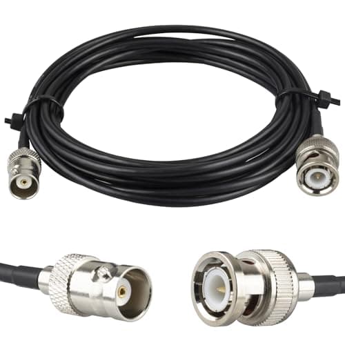 Image of Boobrie BNC Male to Female Cable 3M 50ohms RG174 BNC Extension Cable Male to Female HD Video Jumper Cable for CCTV Broadcast Video SDI Lead Cable