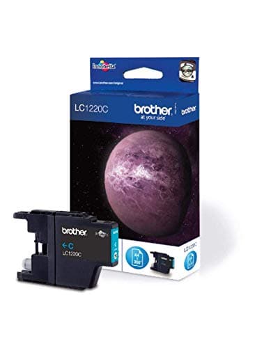 Image of Brother LC-1220C Inkjet Cartridge, Cyan, Single Pack, Standard Yield, Includes 1 x Inkjet Cartridge, Brother Genuine Supplies