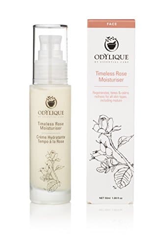 Image of Odylique Timeless Rose Moisturiser 50ml | 100% Natural & Vegan | Soothing Face Cream with Rose Water & Rosehip Ideal for Sensitive Skin