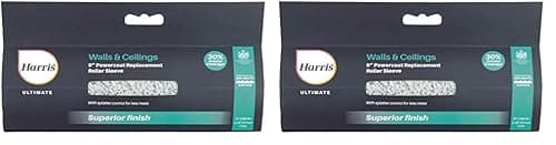 Image of Harris Ultimate Powercoat Replacement Roller Sleeve | 9" (2.25" Core) (Pack of 2)