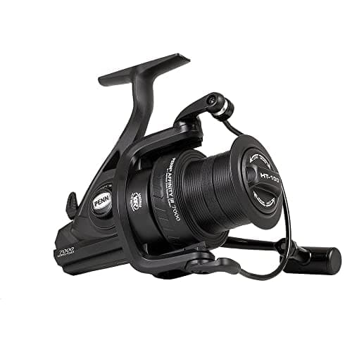 Image of PENN Affinity III Longcast, Fishing Reel, Spinning Reels, Sea Fishing, Carp, Pike and Catfish Big Pit Style Long Distance Reel, Unisex, Black, 8000