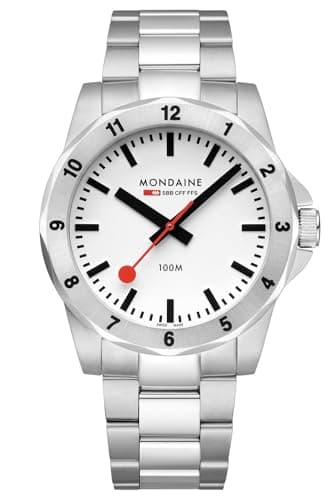 Image of Mondaine MSN.4211B.SK Men's Analogue Swiss Quartz Movement Watch with Stainless Steel Strap