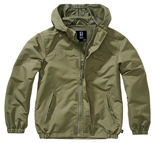 Image of Brandit Kids Summer Frontzip Windbreak, color: olive, size: XXL170
