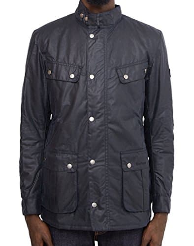 Image of Barbour International Men's Waxed Duke Jacket Navy XL