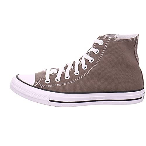 Image of Converse womens Chuck Taylor All Star Season Hi Trainers, Grey Charcoal Grey, 7.5 UK