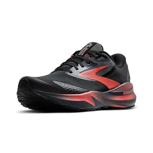 Image of BROOKS 1204271B044 Adrenaline GTS 24 Weatherized Women Black/Ebony/Hot Coral UK 6.5
